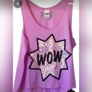 Victoria's Secret Pink small bling tank top in pink
